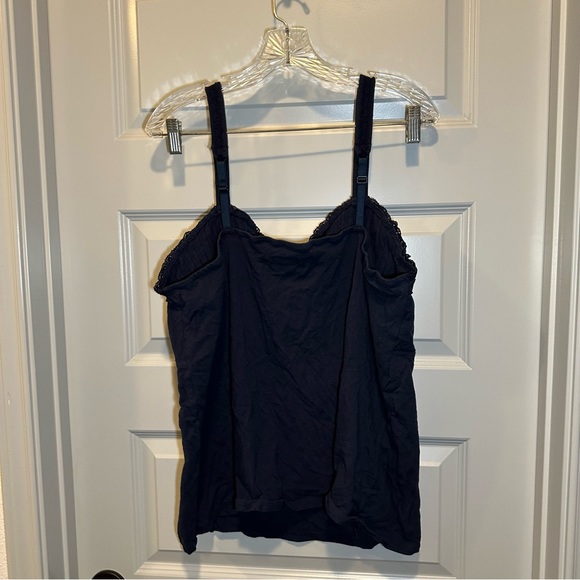 Jessica London Navy Blue Pleated Front Sleeveless Tank size 22/24 - Picture 6 of 6